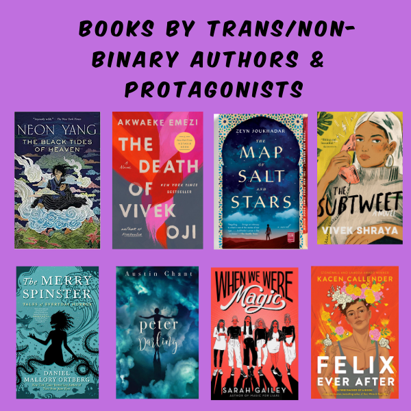 books by trans and non-binary authors