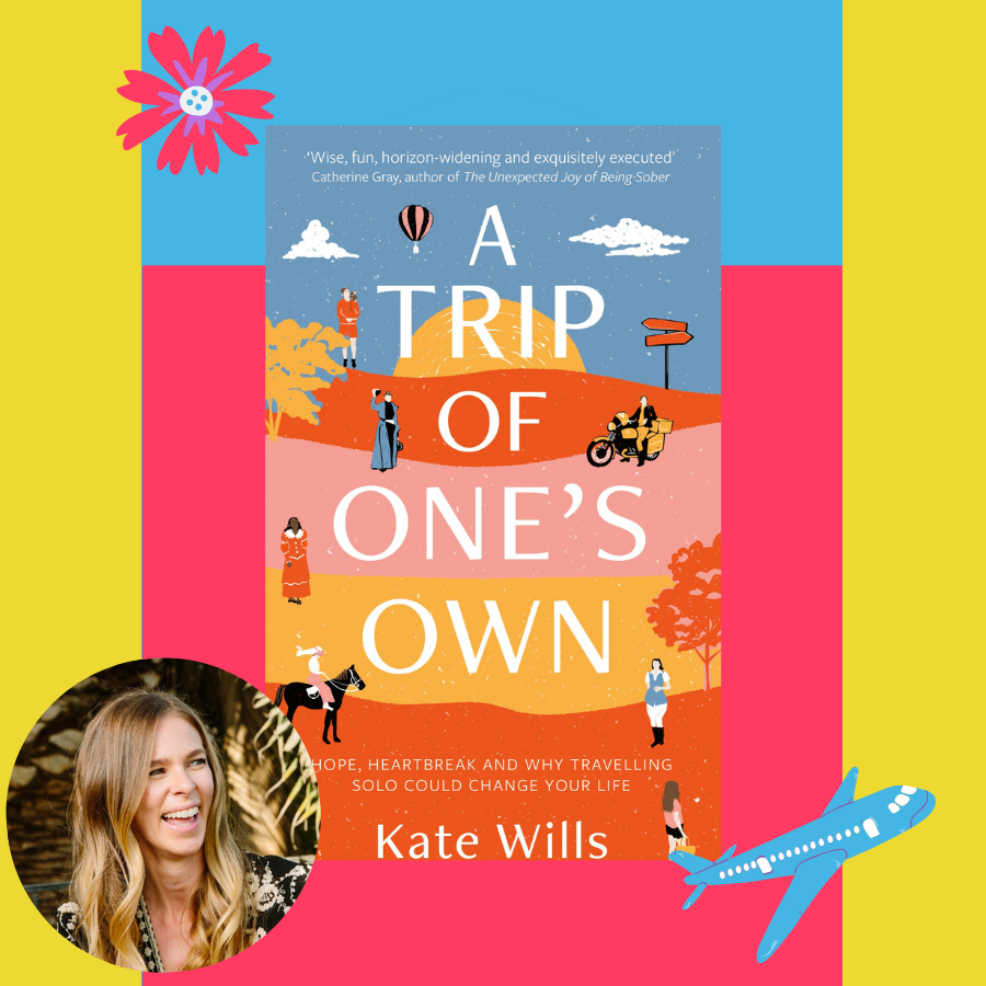 A Trip of One's Own book cover with photo of author Kate Wills