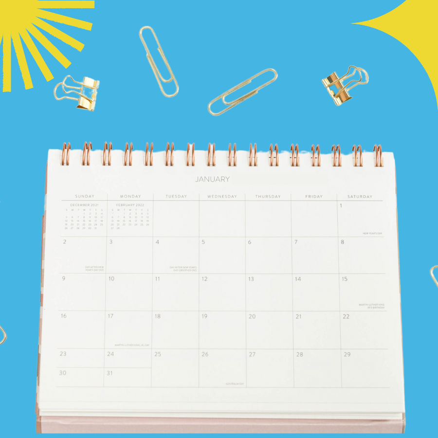 A blank calendar turned to January, alternative reading resolutions