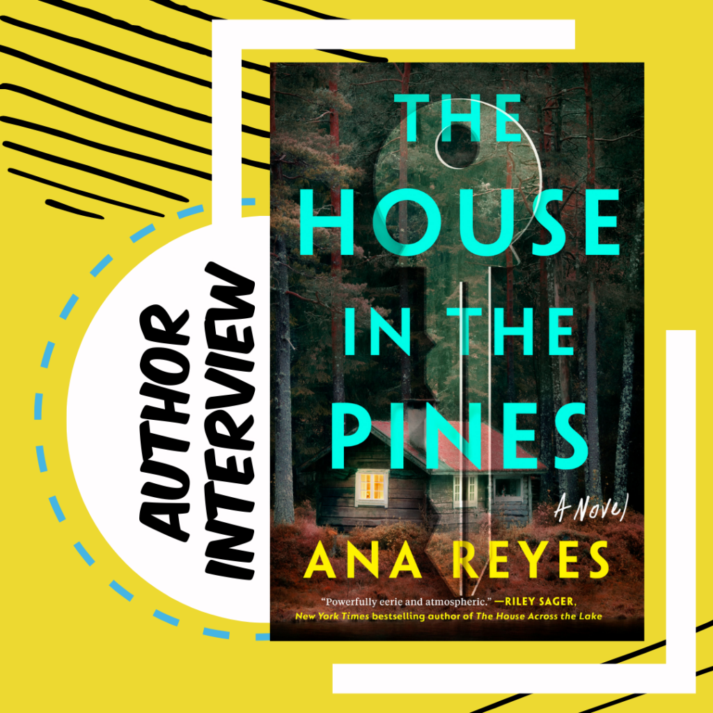 The cover of the house in the pines by Ana Reyes sitting on a yellow background
