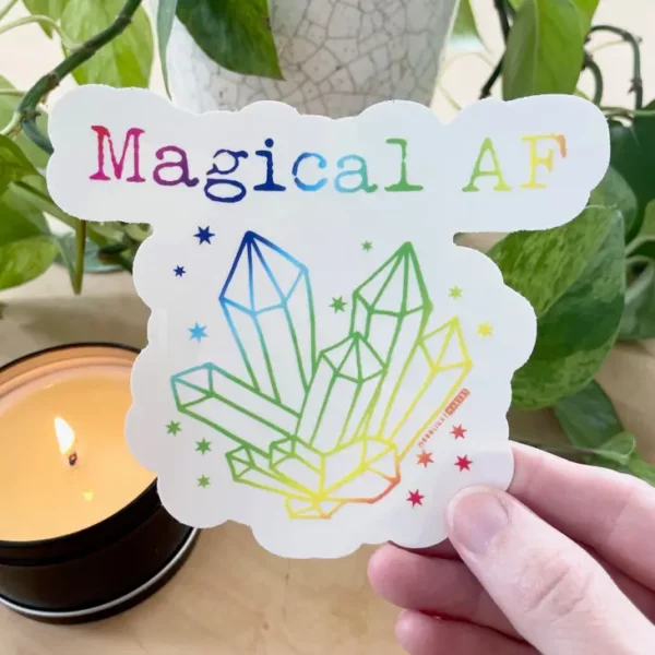 Magical AF suncatcher decal