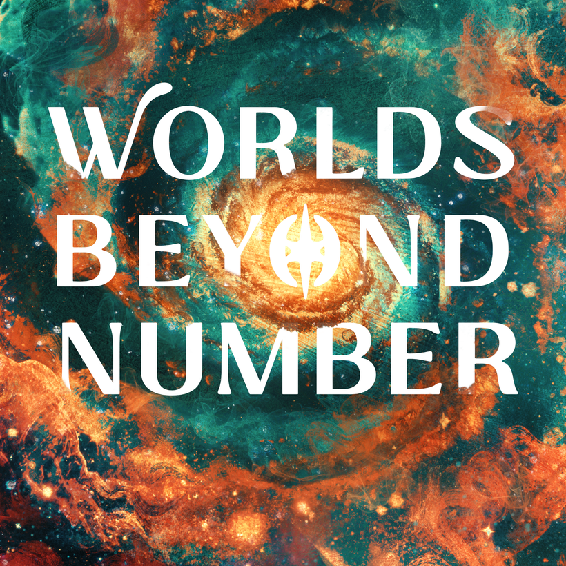 Cover art for Worlds Beyond Number